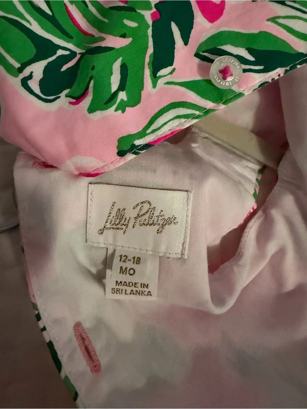 Toddler Lilly Pulitzer Floral Pink Bubble Set with Bloomers — 12-18 Month